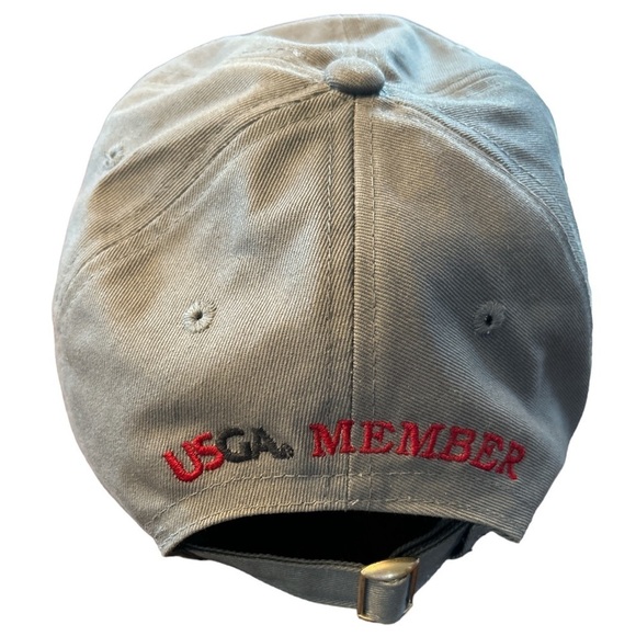US Open Golf Hat Cap 2010 Pebble Beach 110th USGA Member Adjustable Gray - Picture 5 of 8